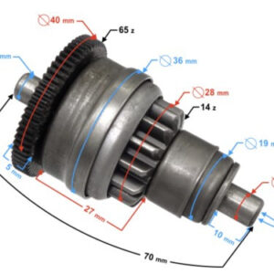 Bendix rozrusznika elektrycznego Huragan 5 MORETTI