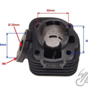 CYLINDER 50 CC 2T 40,0 TŁOK Z OKIENKAMI SWORZEŃ 12