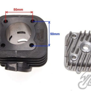 CYLINDER + GŁOWICA 70 cc 2T 47,00mm ŻELIWO QUANTUM