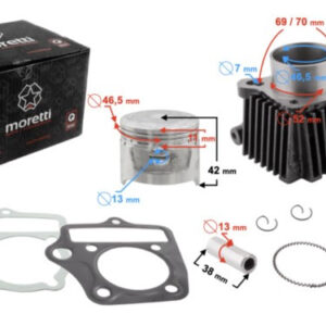 Cylinder Moretti do motoroweru 4T 80cc 139FMB
