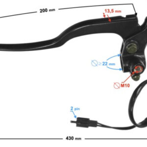 Dźwignia sprzęgła do quada Bashan 200 MORETTI