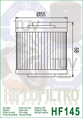 FILTR OLEJU HIFLOFILTRO HF145 - obrazek 2