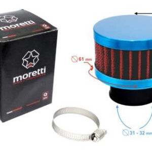 Filtr powietrza stożkowy niebieski, średnica 31 mm