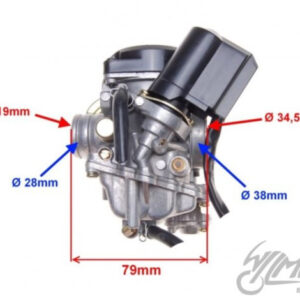 GAŹNIK KPL 80 CCM DYSZA 72 4T