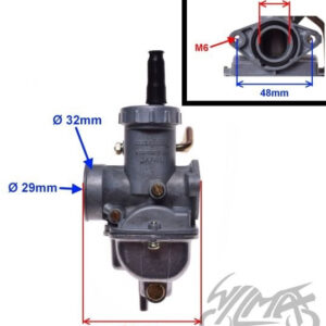GAŹNIK MINI CROSS 4T średnica przepustnicy: 17mm