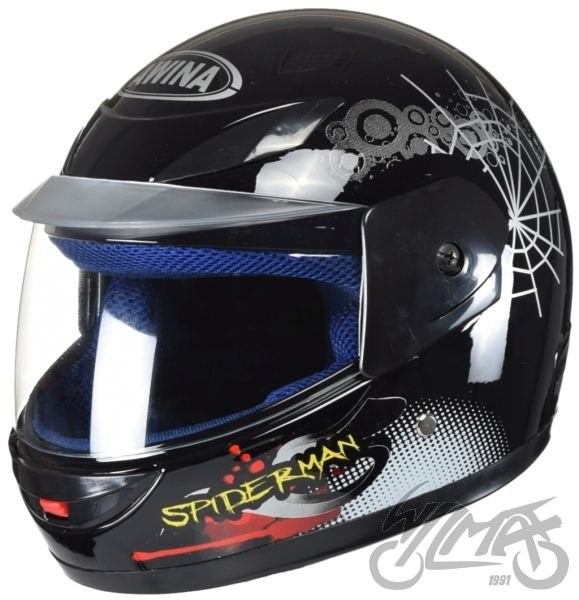 KASK DZIECIĘCY CZARNY - SPIDERMAN