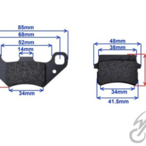 KLOCKI HAMULCA ATV 250 STXE PRZÓD KPL FA416