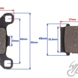 KLOCKI HAMULCA DO KEEWAY HURRICANE FA83 FA083