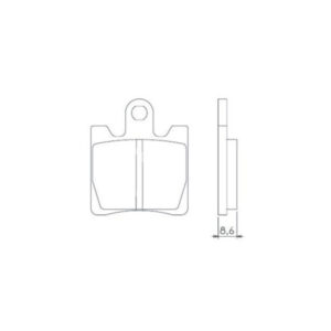 KLOCKI HAMULCOWE BRENTA FA283 FA423 ZŁOTE