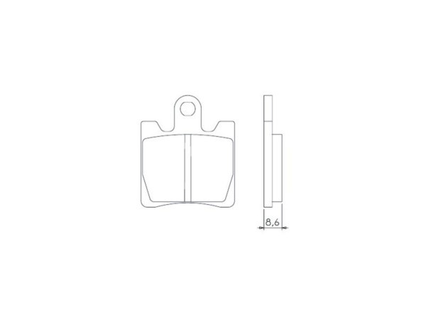 KLOCKI HAMULCOWE BRENTA FA283 FA423 ZŁOTE