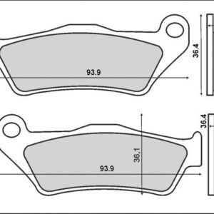 KLOCKI HAMULCOWE BRENTA FA363 , FT3084