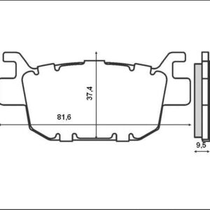 KLOCKI HAMULCOWE BRENTA HONDA SH TYŁ FA415