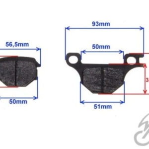 KLOCKI HAMULCOWE DO ROMET ZETKA KPL