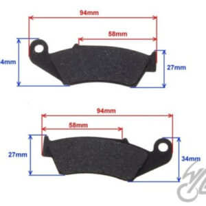 KLOCKI HAMULCOWE KPL (ZAMIENNIK DLA EBC FA143)