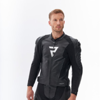 KURTKA SKÓRZANA REBELHORN VELOCE BLACK/WHITE 