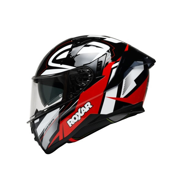 Kask ROXAR BAYAMO EVO Race Czarny Biały Czerwony - obrazek 6