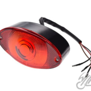 LAMPA TYŁ CZARNA CZERWONY KLOSZ