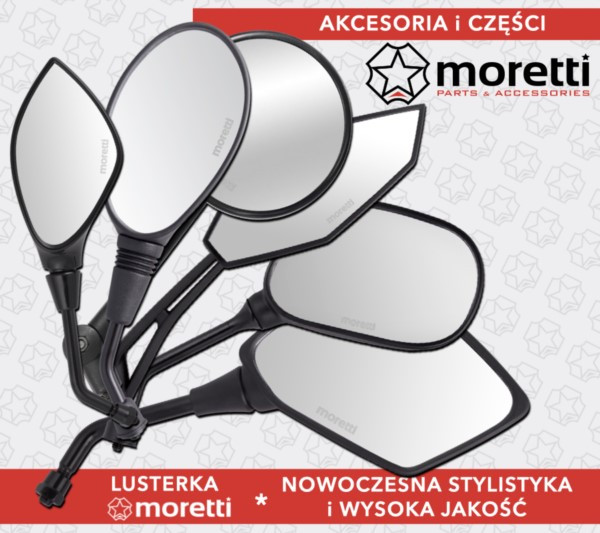 Lusterka R+R 10mm do motoroweru MORETTI - obrazek 3