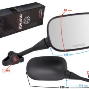 Lusterka R+R do motocykla na owiewkę z homologacją