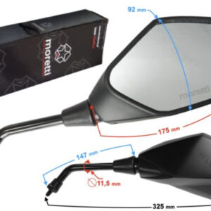 Lusterka R+R do skutera (średnica gwintu 8 mm) z h