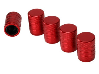 NAKRĘTKA NA WENTYL ALUMINIOWA CZERWONA