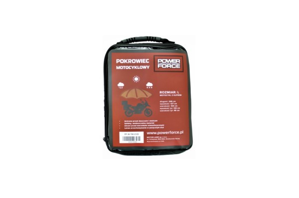 POKROWIEC MOTOCYKLOWY Z KUFREM POWER FORCE ROZ.L - obrazek 2