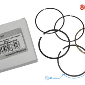 Pierścienie tłoka do motoroweru 80cc 4T MORETTI