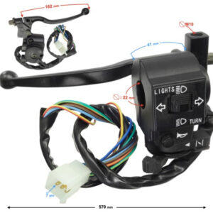 Przełącznik zespolony lewy do motoroweru z dźwigni