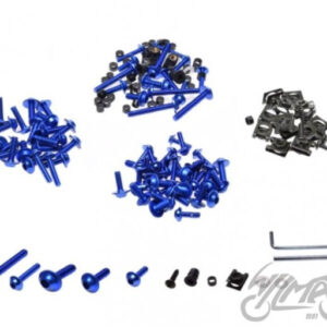 ŚRUBA OWIEWKI ALUMINIOWA NIEBIESKA ZESTAW