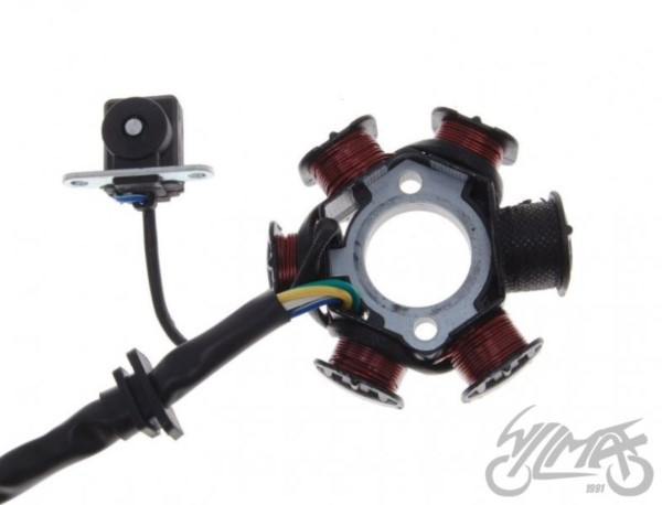 STATOR ISKROWNIK 6 CEWEK 5 przewodów