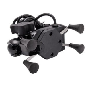 Uchwyt motocyklowy na telefon z USB, 2 mocowania