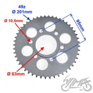 ZĘBATKA TYŁ 49z 428 DO ZIPP PRO