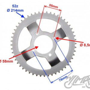ZĘBATKA TYŁ 52z 428 DO ROMET ZETKA