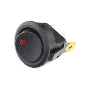 WŁĄCZNIK ON-OFF SMRS101-6LDR 1A 250V OKRĄGŁY CZERW