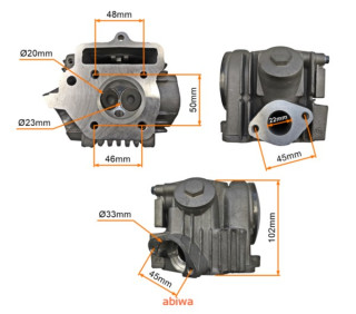 GŁOWICA 125CC KPL. 4T UZBROJONA 154FMB