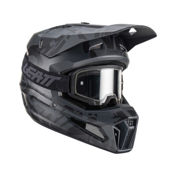 KASK Z GOGLAMI LEATT KIT MOTO 3.5 V23 STEALTH 