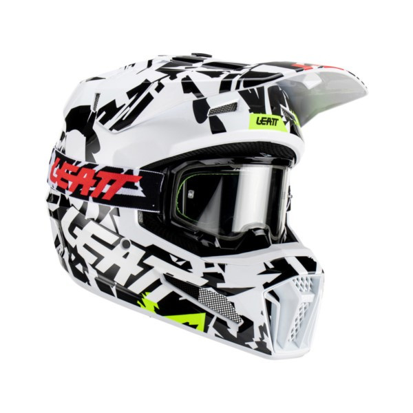 KASK Z GOGLAMI LEATT KIT MOTO 3.5 V23 ZEBRA 