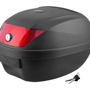 Kufer Moretti MR-807, 28 l, czarny, czerwony odbla