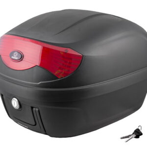 Kufer Moretti MR-808, 28 l, czarny, czerwony odbla