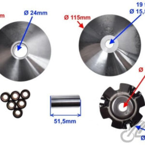 WARIATOR 4T Z TARCZĄ ZEWNĘTRZNĄ 125 GY6 4T