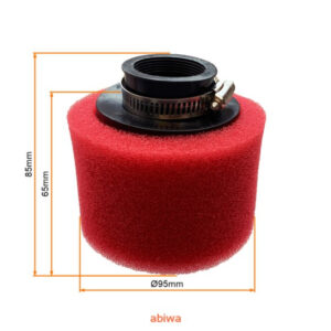 FILTR POW. GĄBKOWY 38mm - CZERWONY