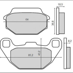 KLOCKI MOTOCYKLOWE BRENTA FA305