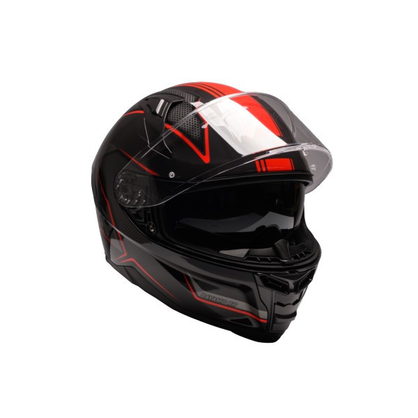 Kask ROXAR BAYAMO EVO CZARNY  SZARY CZERWONY