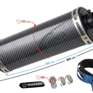 TŁUMIK TUNNINGOWY UNIWERSALNY CARBON MORETTI