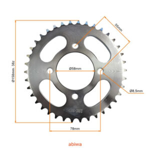 ZĘBATKA TYLNIA 428 38 ZĘBY JUNAK 121 123 ATUT