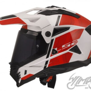 KASK LS2 MX702 PIONEER II HILL WHITE RED 