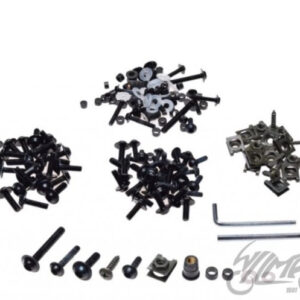 ŚRUBA OWIEWKI ALUMINIOWA CZARNA ZESTAW