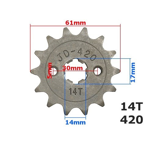 ZĘBATKA PRZÓD 428-17Z