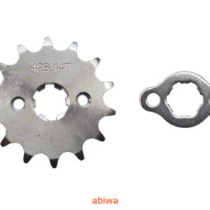 ZĘBATKA PRZÓD ATV 428-14 Z + ZABEZPIECZ (ŚR.17mm)