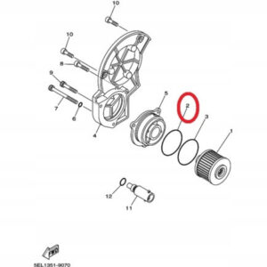 Uszczelniacz 932105645900 ORGINAŁ YAMAHA